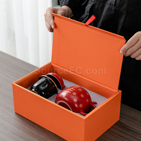 禮品訂造招財貓泡茶杯紀念品