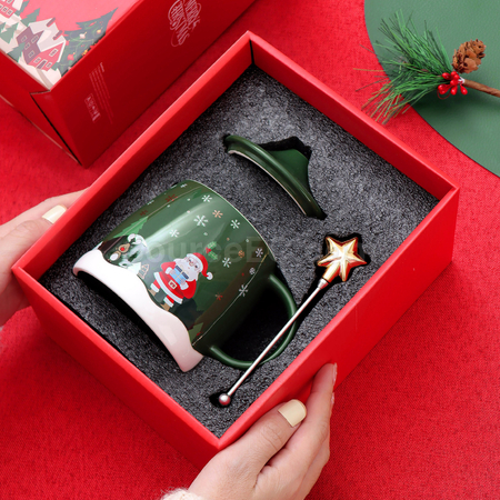 禮品訂造聖誕陶瓷杯紀念品