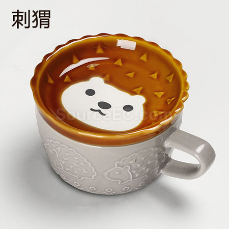 禮品訂造萌寵日式點心陶瓷杯紀念品