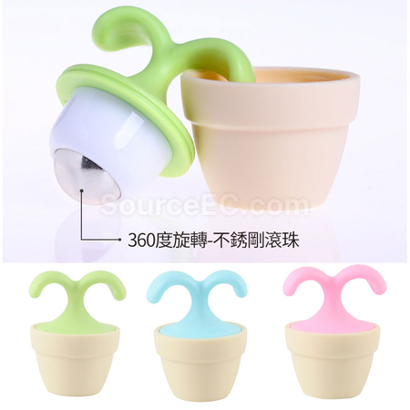 禮品訂造花盆滾珠按摩器紀念品