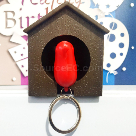 禮品訂造創意小鳥口哨匙扣紀念品
