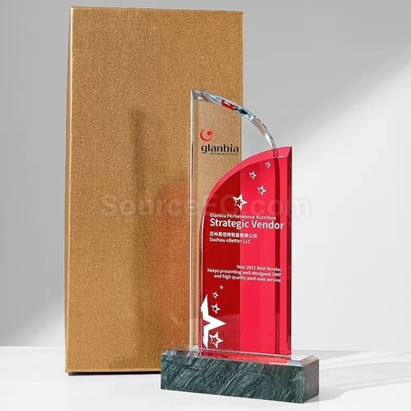 禮品訂造水晶獎座紀念品