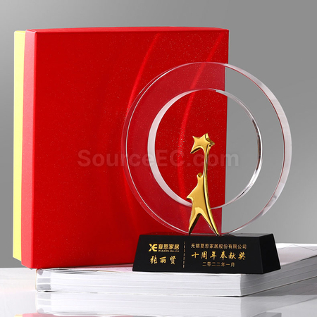 禮品訂造水晶獎座紀念品