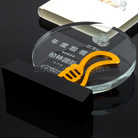 禮品訂造金屬水晶獎座紀念品