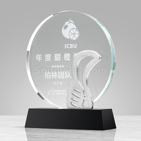 禮品訂造金屬水晶獎座紀念品