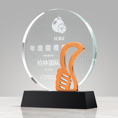 禮品訂造金屬水晶獎座紀念品