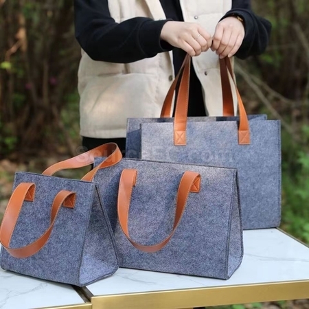 禮品訂造PU手提毛氈挎包紀念品
