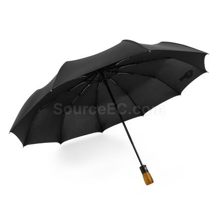 禮品訂造三摺木柄自動傘紀念品