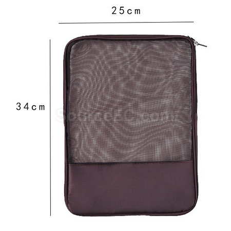 禮品訂造網格拉鏈文件袋紀念品