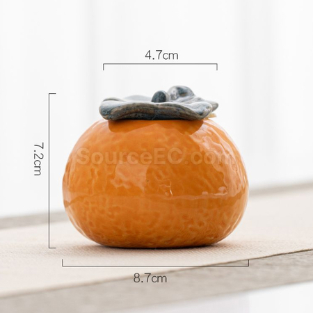 禮品訂造橘子陶瓷罐紀念品