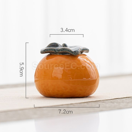 禮品訂造橘子陶瓷罐紀念品