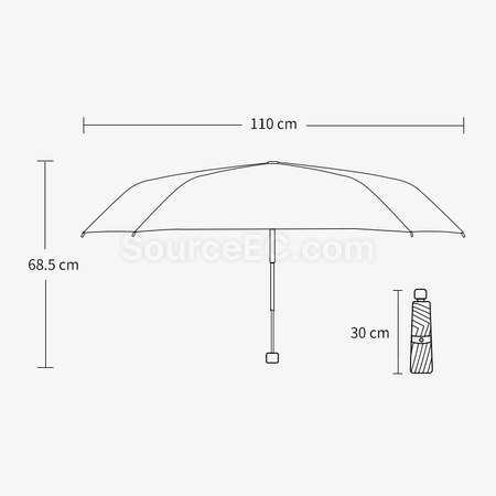 禮品訂造10骨加固抗風摺疊傘紀念品