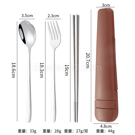 禮品訂造便攜不鏽鋼餐具套裝紀念品