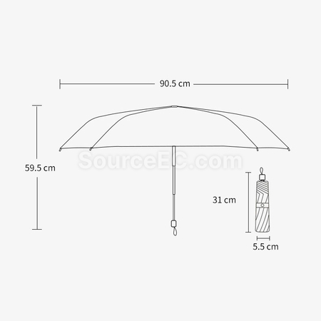 禮品訂造四摺外翻雨傘紀念品