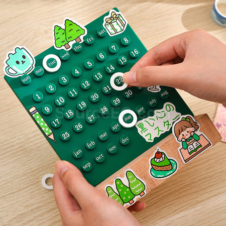 禮品訂造木架套圈萬年曆紀念品