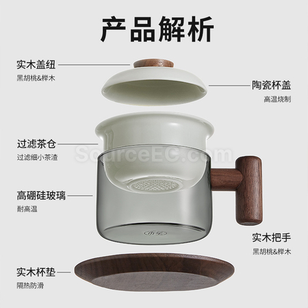 禮品訂造泡茶玻璃杯  紀念品