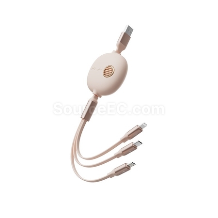 禮品訂造一拖三伸縮充電線紀念品