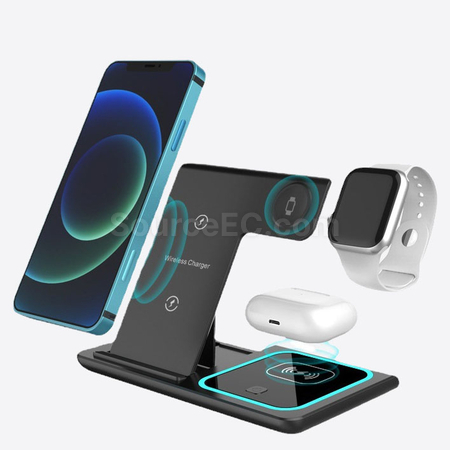 禮品訂造三合一無線快充摺疊支架紀念品