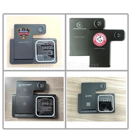 禮品訂造三合一無線快充摺疊支架紀念品