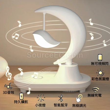 禮品訂造多功能七彩月亮燈紀念品