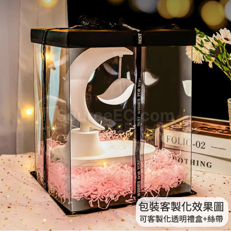 禮品訂造多功能七彩月亮燈紀念品