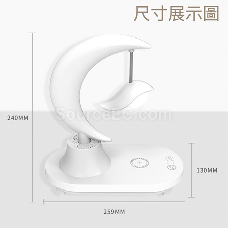 禮品訂造多功能七彩月亮燈紀念品