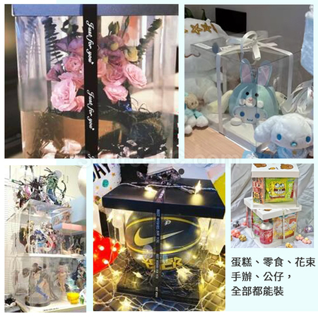 禮品訂造圓形全透明蛋糕包裝盒紀念品