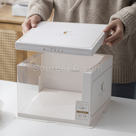 禮品訂造方形半透明包裝盒紀念品