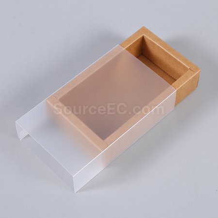 禮品訂造抽屜式磨砂透明包裝盒紀念品