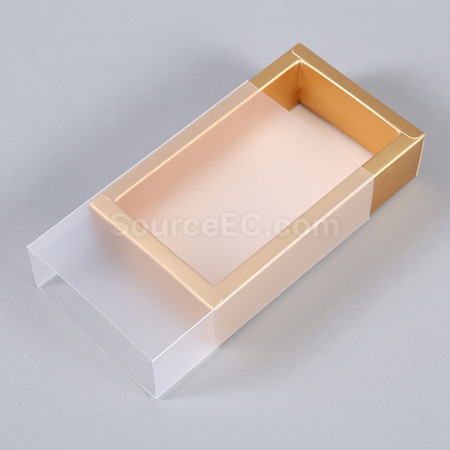 禮品訂造抽屜式磨砂透明包裝盒紀念品
