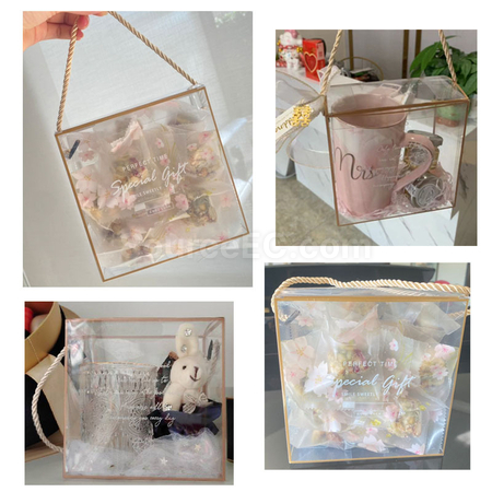 禮品訂造透明手提禮品盒紀念品
