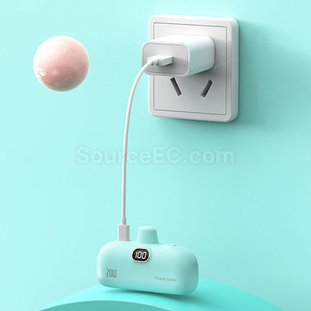 禮品訂造無線膠囊充電寶紀念品