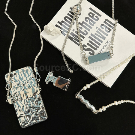 禮品訂造金屬背夾手機掛鏈紀念品