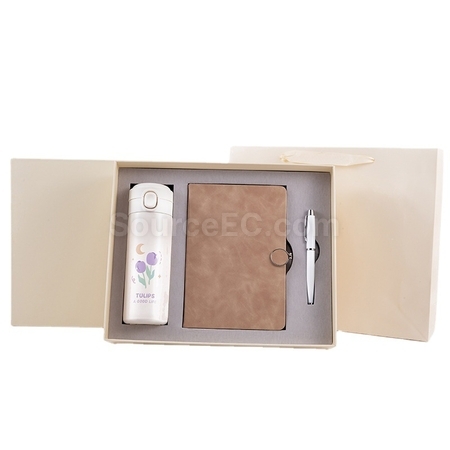 禮品訂造保溫杯+筆+筆記本套裝紀念品