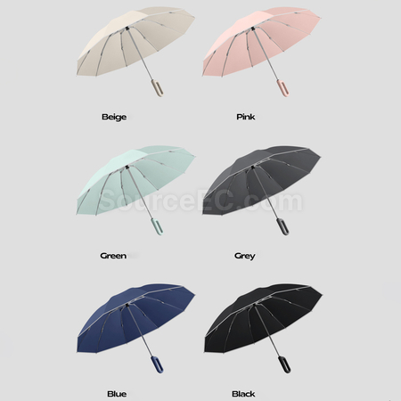禮品訂造三摺反向自動雨傘紀念品