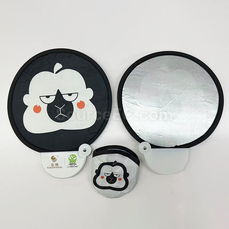 禮品訂造彩印反光板折疊扇紀念品
