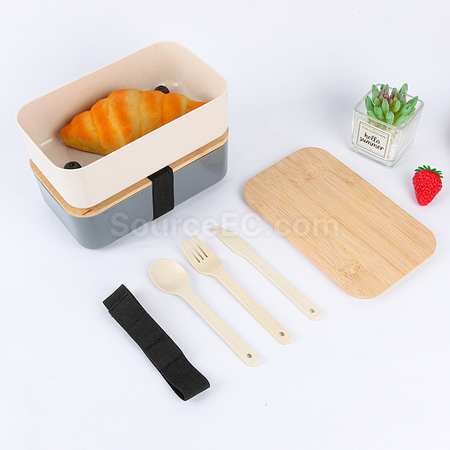 禮品訂造小麥秸稈飯盒紀念品