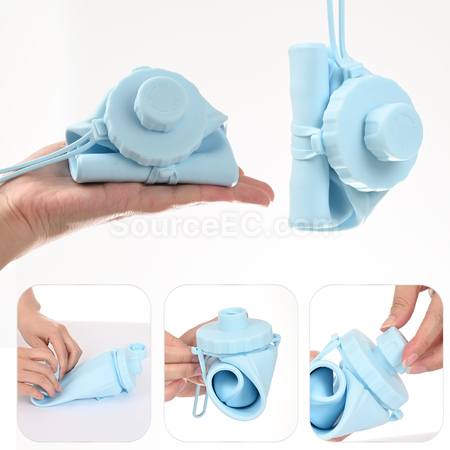禮品訂造矽膠折疊水樽紀念品
