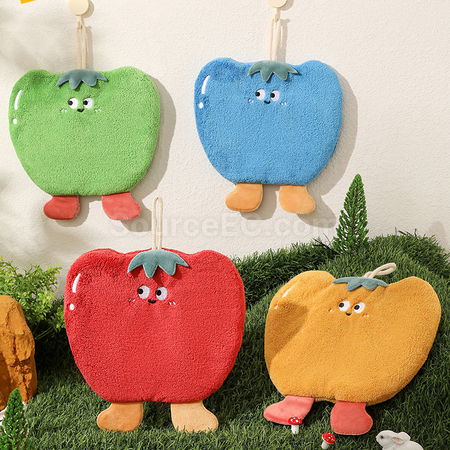 禮品訂造聖誕吸水珊瑚絨擦手巾紀念品