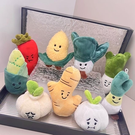 禮品訂造蔥薑蒜蔬菜鑰匙扣紀念品