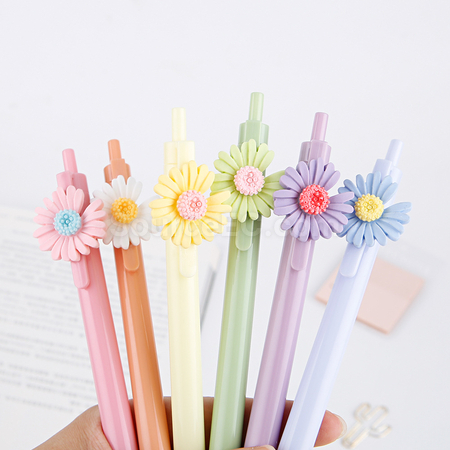 禮品訂造可愛花朵按動原子筆紀念品
