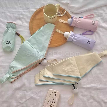 禮品訂造五摺彩膠晴雨傘紀念品
