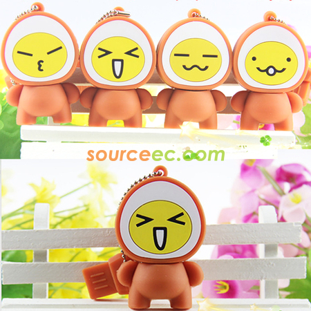 禮品訂造蛋黃卡通USB手指紀念品