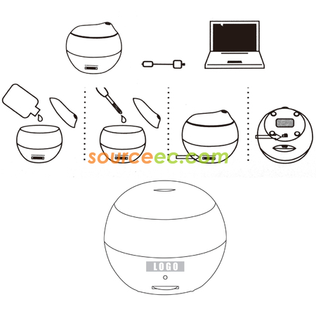 禮品訂造時尚迷你USB加濕器紀念品