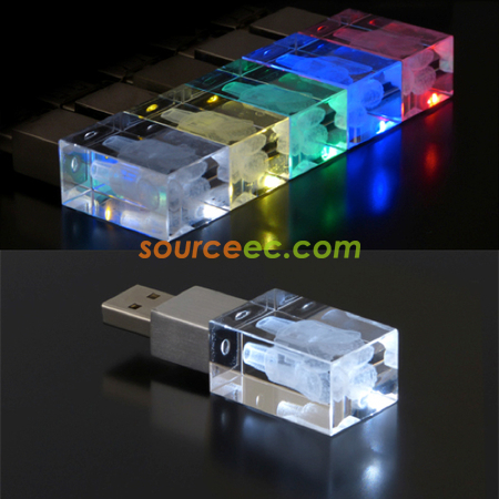 禮品訂造水晶USB手指紀念品