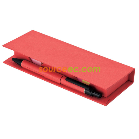 禮品訂造帶筆環保便條紙盒紀念品