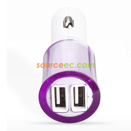 禮品訂造2.1A雙USB車載充電器紀念品
