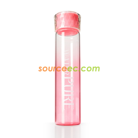 禮品訂造350ML透明運動玻璃杯紀念品