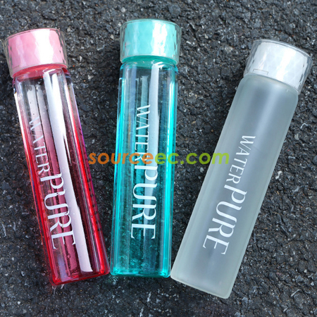 禮品訂造350ML透明運動玻璃杯紀念品
