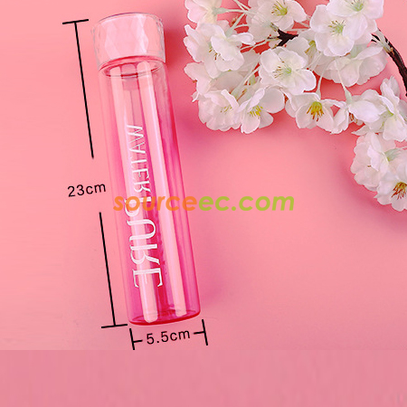 禮品訂造350ML透明運動玻璃杯紀念品